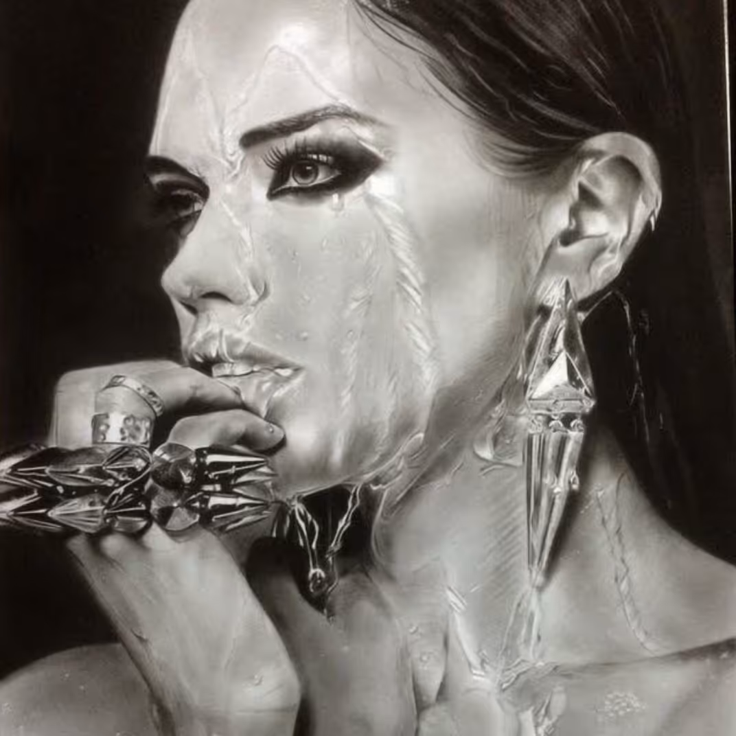 نقاشی سیاه قلم 8