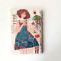 دفتر 100 برگ سویل طرح دختر  باغبون 