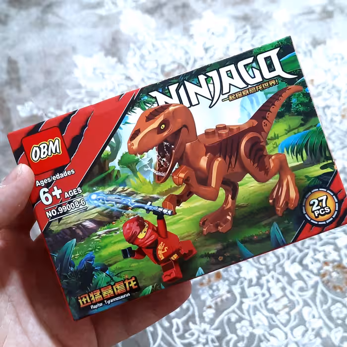 لگو پک دوتایی دایناسور و نینجا قرمز سری نینجاگو و ژوراسیک