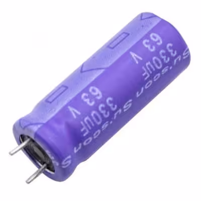 مجموعه 20 عددی خازن الکترولیتی 330uF / 63V مارک Suscon
