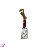 آویز گردنبند طلا 18 عیار دخترانه طرح رژ لب کد 68