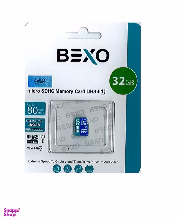 کارت حافظه MicroSDHC بکسو (Bexo) مدل UHSI U1 ظرفیت 32 گیگابایت