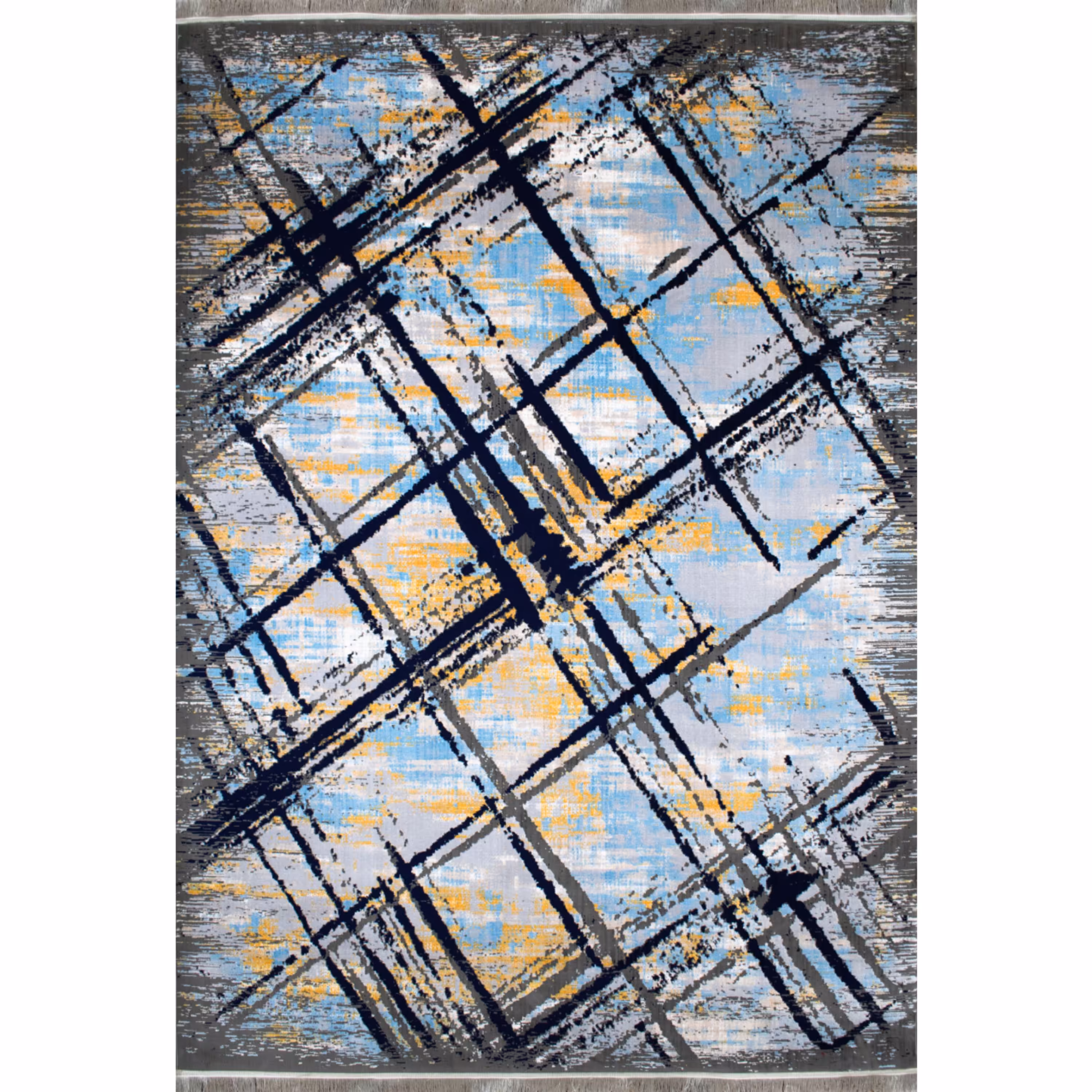 فرش ماشینی افرند طرح پتینه 500 شانه کد 6610 (شش متری)