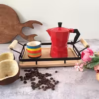 قهوه جوش و اسپرسو ساز دستی مدل رنگی 3 کاپ