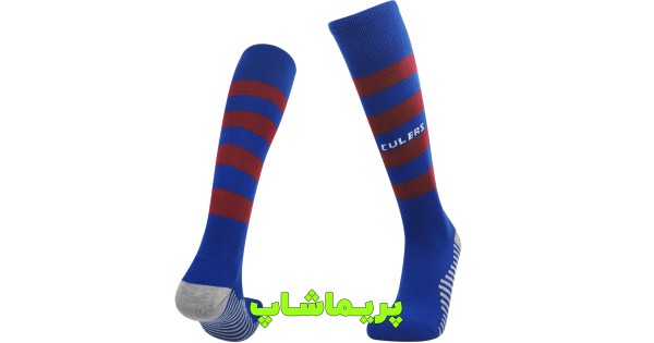 خرید جوراب بارسلونا اورجینال آبی اناری