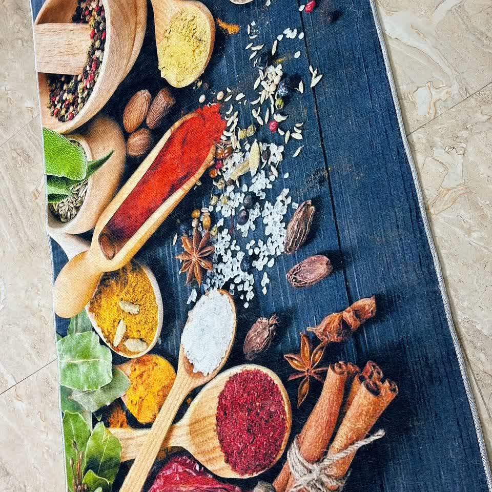 قالیچه درجه1، 1x1.5، طرح ادویه جات، مدل12،کد009(سایر سایز دایرکت)