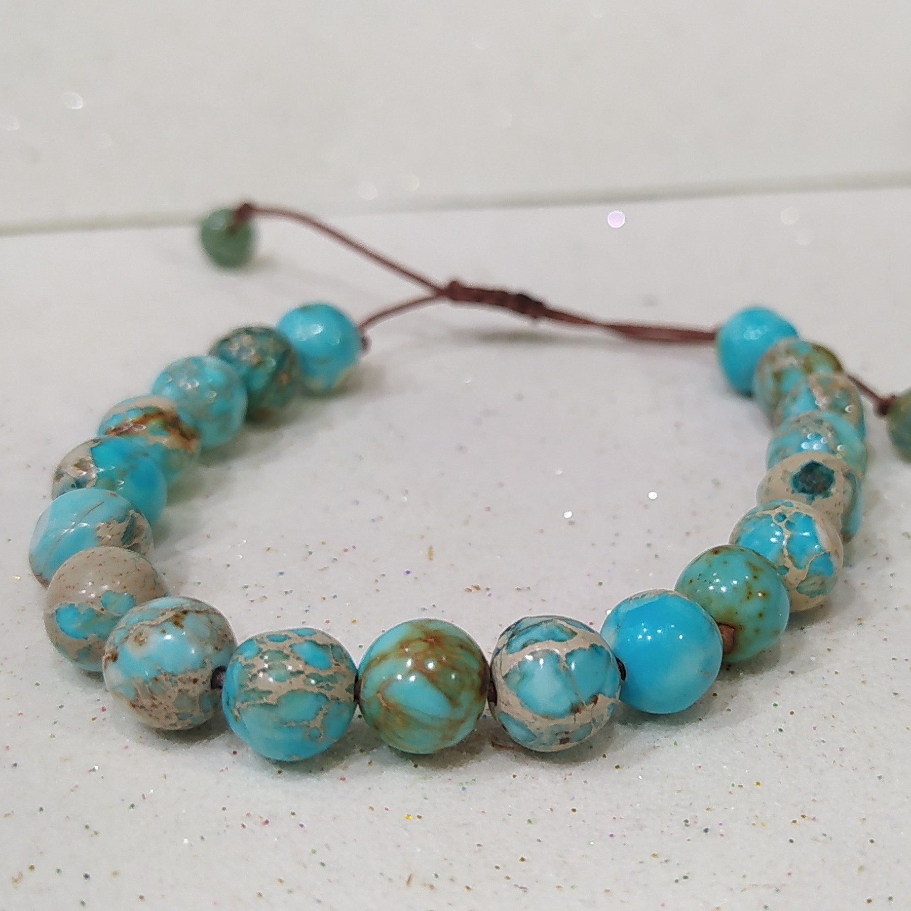 دستبند سنگی فیروزه ( اصل ) نیشابور دستبند متولدین اذر