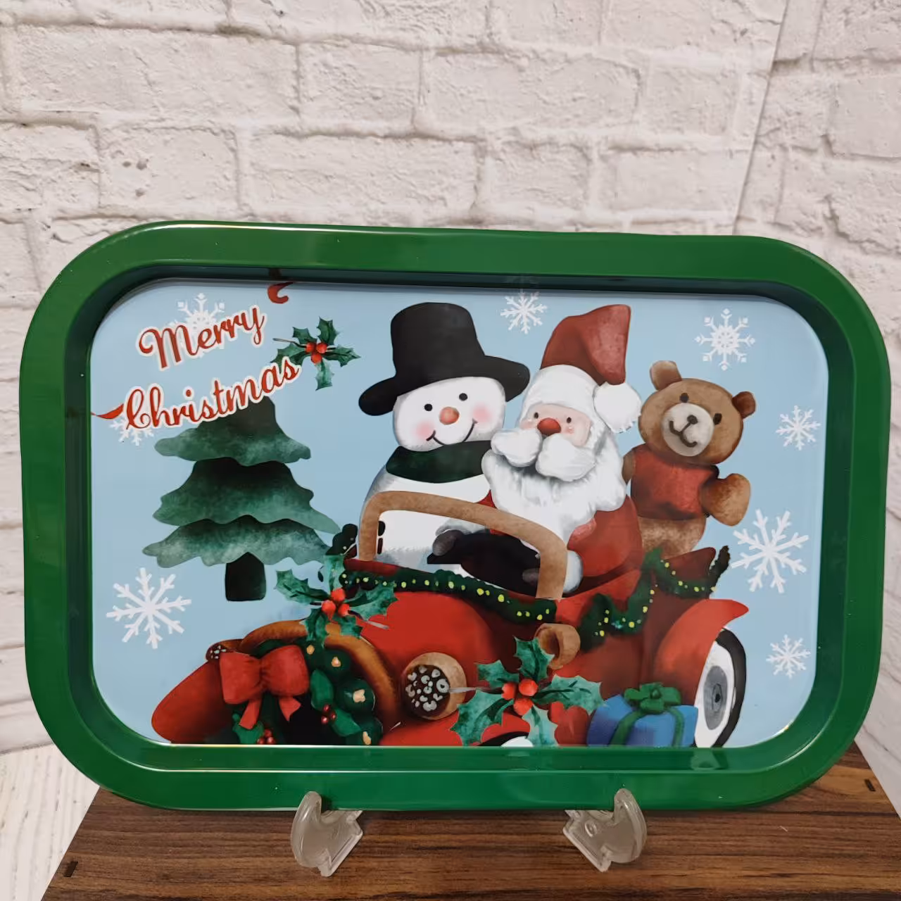 سینی فلزی کریسمسی