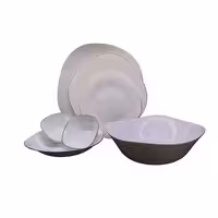 سرویس غذاخوری آرکوپال 26 پارچه مدل مربع لب طلا