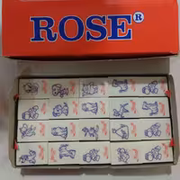 پاک کن سفید  کوچک رز با طرح حیوانات-پاککن