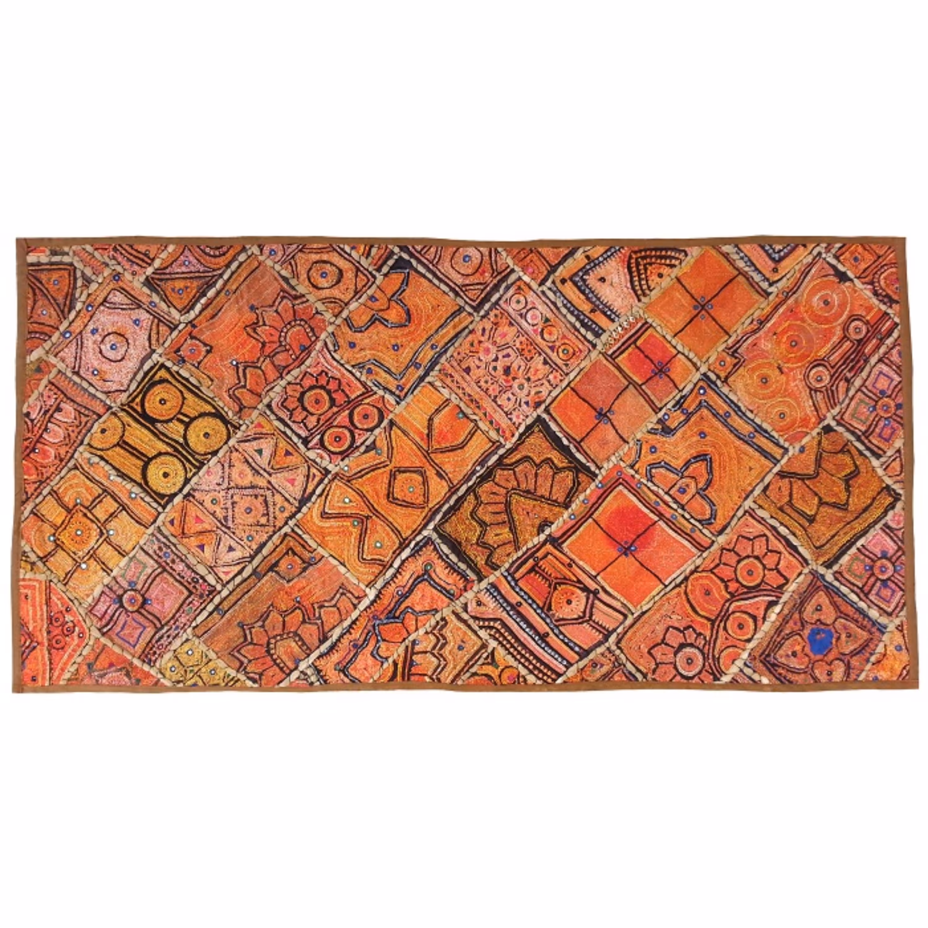 رومیزی مستطیل سوزن دوزی گلابتون کد ZARIMOSBO5