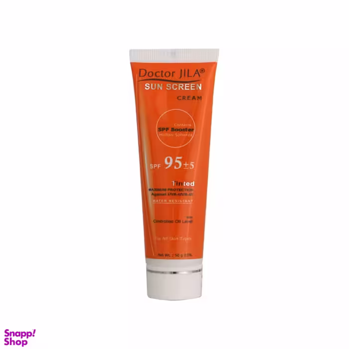 کرم ضد آفتاب رنگی Spf95 دکتر ژیلا (Doctor Jila) مناسب انواع پوست وزن 50 گرم