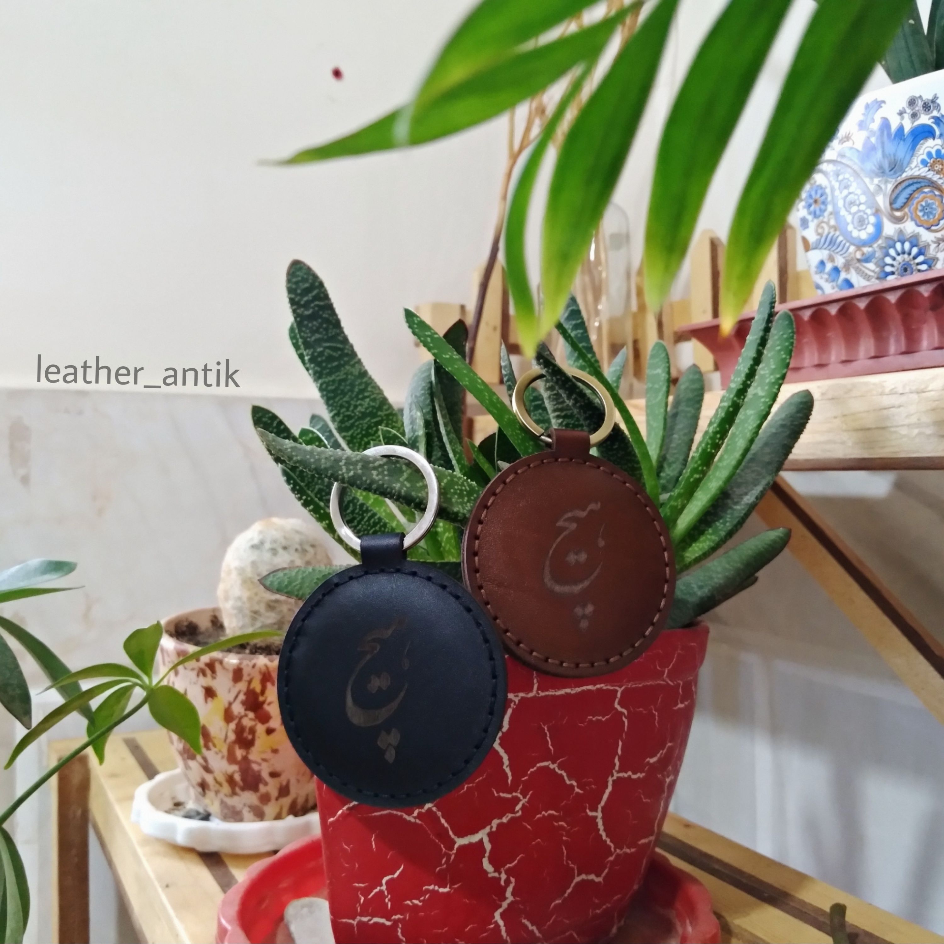 جا سوییچی جاکلیدی چرم گاوی زیبا 