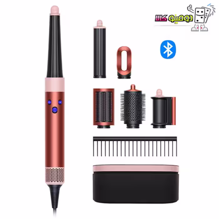 خرید حالت دهنده مو دایسون مدل Dyson Airwrap i.d. HS08 Strawberry Bronze/Blush Pink (صورتی/برنز) - دومینو کالا