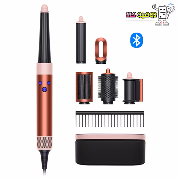 خرید حالت دهنده مو دایسون مدل Dyson Airwrap i.d. HS08 Strawberry Bronze/Blush Pink (صورتی/برنز) - دومینو کالا