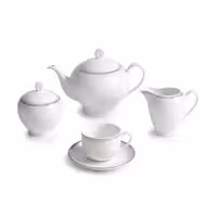 سرویس چای خوری ریوا پلاتینی 17 پارچه چینی زرین ایتالیا اف