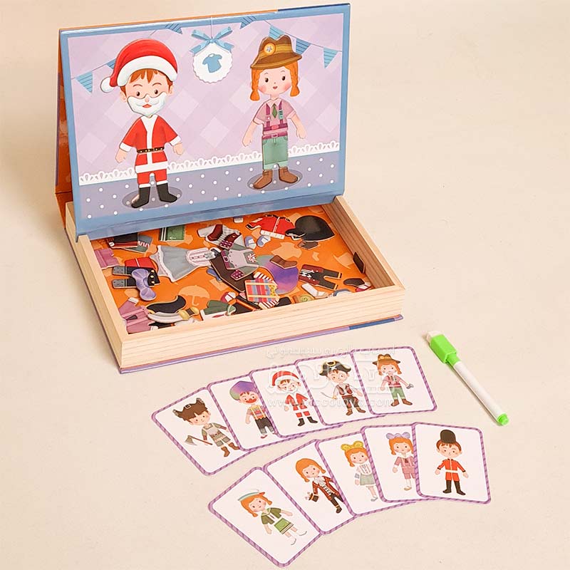 پازل مگنتی وایت بردی مدل تغییر چهره کد JHTOY234