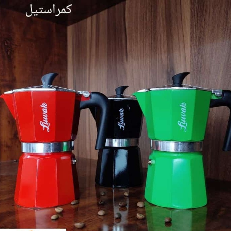 اسپرسوساز موکاپات 6 کاپ رنگی 