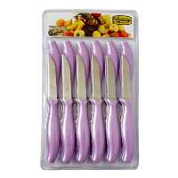 کارد میو‌ه خوری بیوتی مدل تیغه ساد‌ه بسته 12 عددی