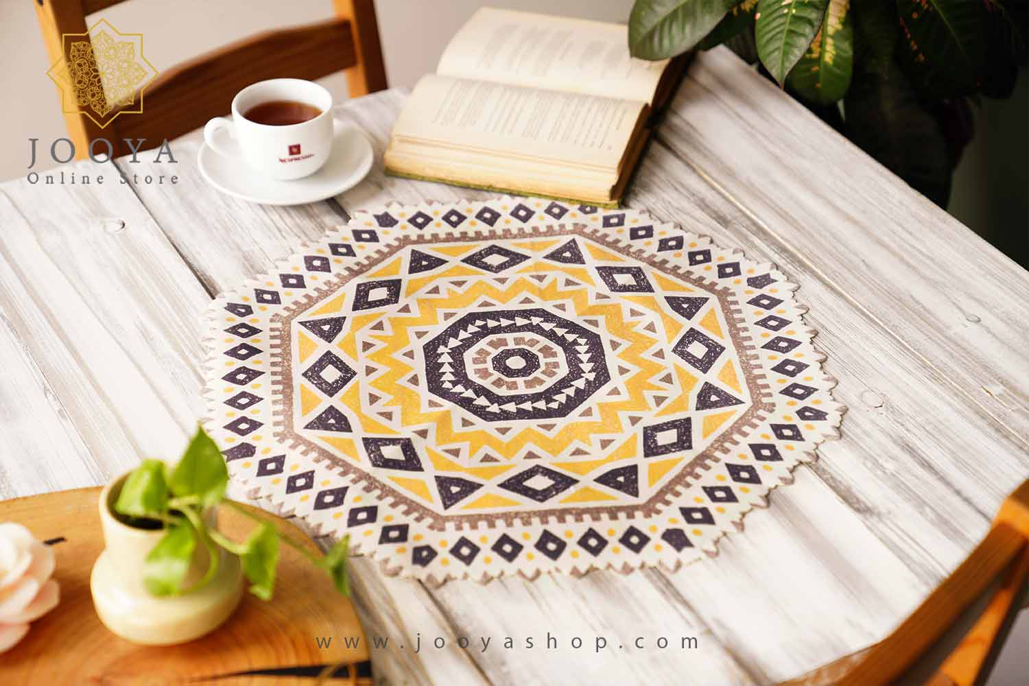 رومیزی 8 ضلعی 40 شایلین