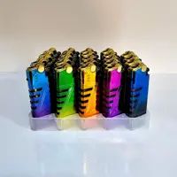 فندک سنگی روکش فلزی KKK مجموعه 5 عددی
