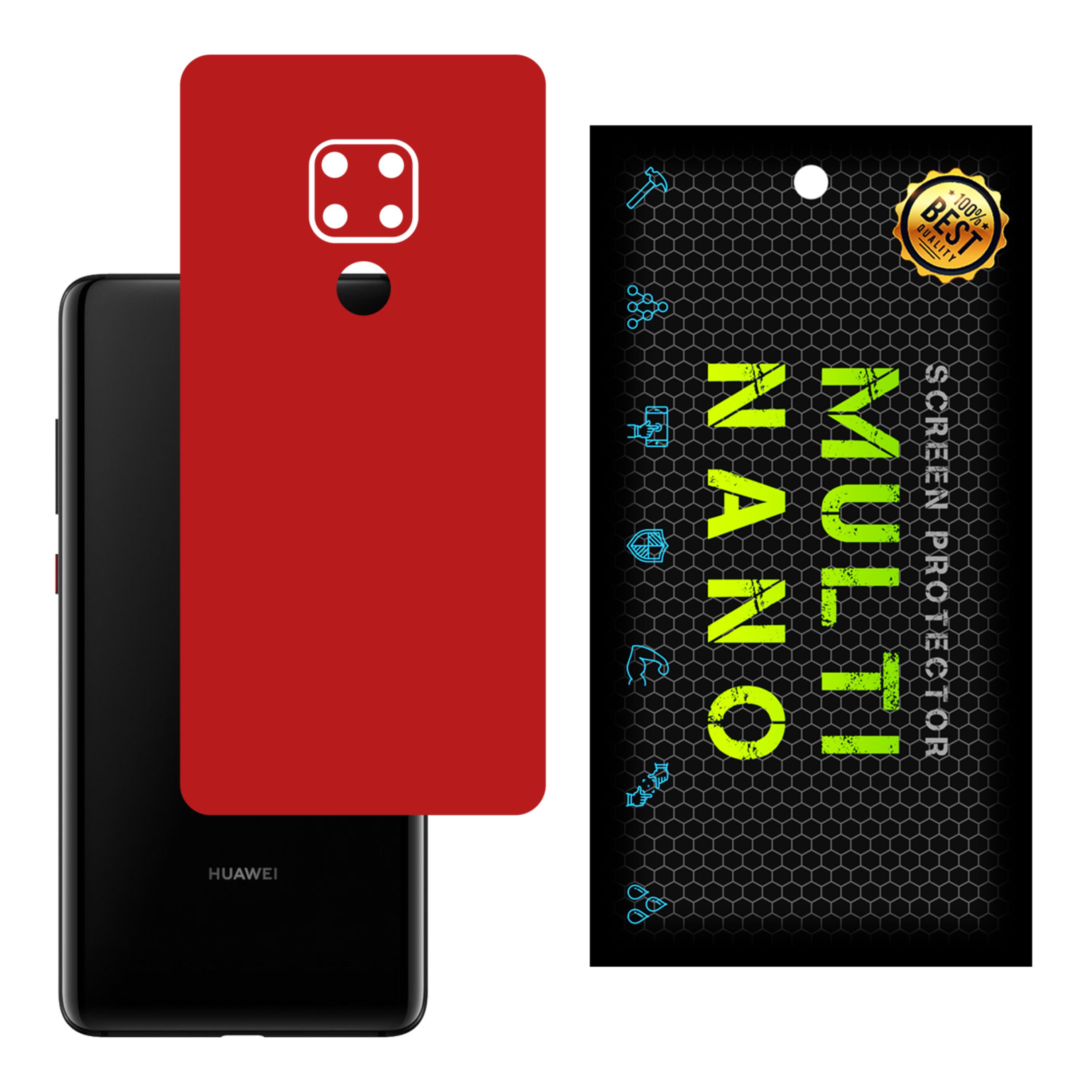 برچسب پوششی MultiNano مدل X-F1M-Red برای پشت موبایل هواوی  Mate 20