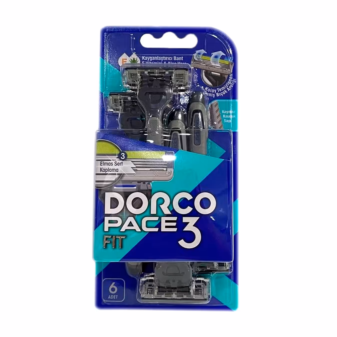 خودتراش دورکو مدل PACE 3 FIT سه تیغ 6 عددی