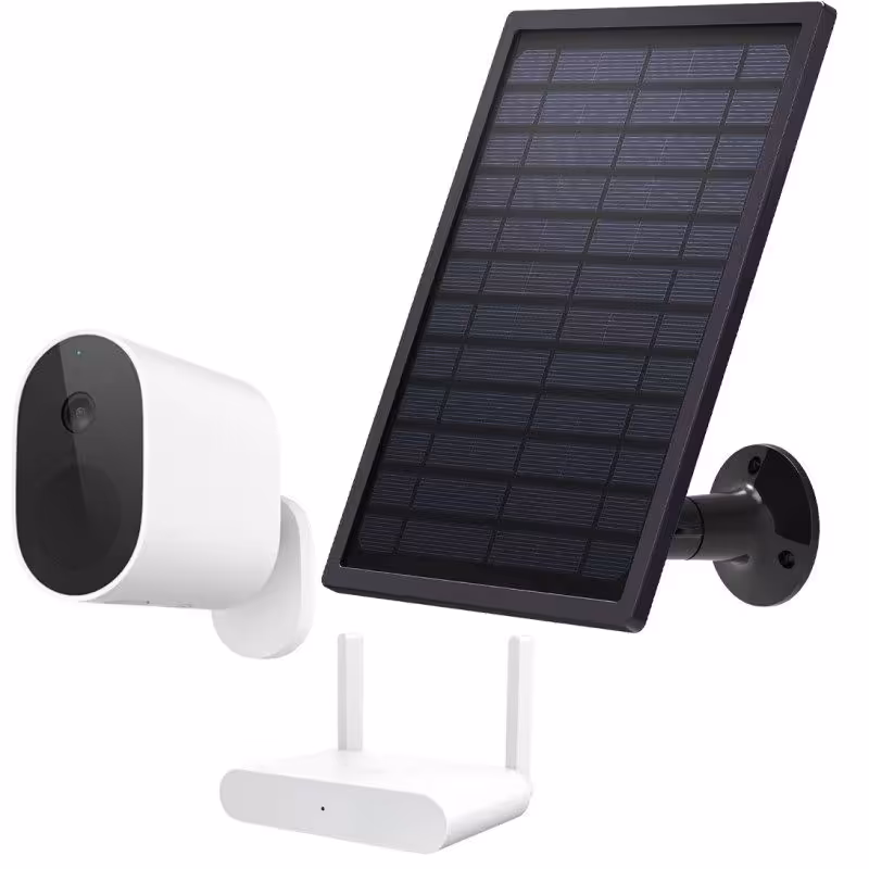 مشخصات، قیمت و خرید دوربین مداربسته تحت شبکه شیائومی مدل Mi Outdoor Camera 1080p به همراه پنل خورشیدی