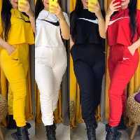 عمده 5عددی ست کراپ و شلوار نایک  