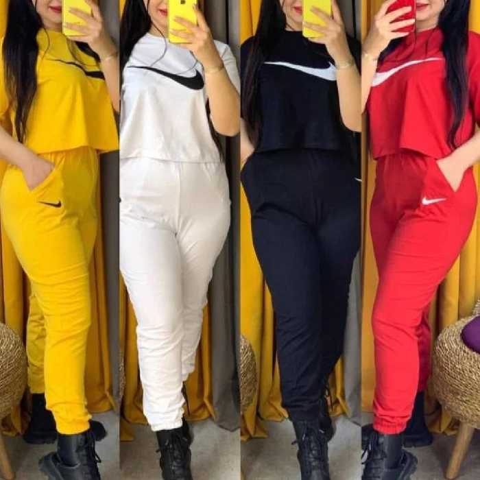 عمده 5عددی ست کراپ و شلوار نایک  