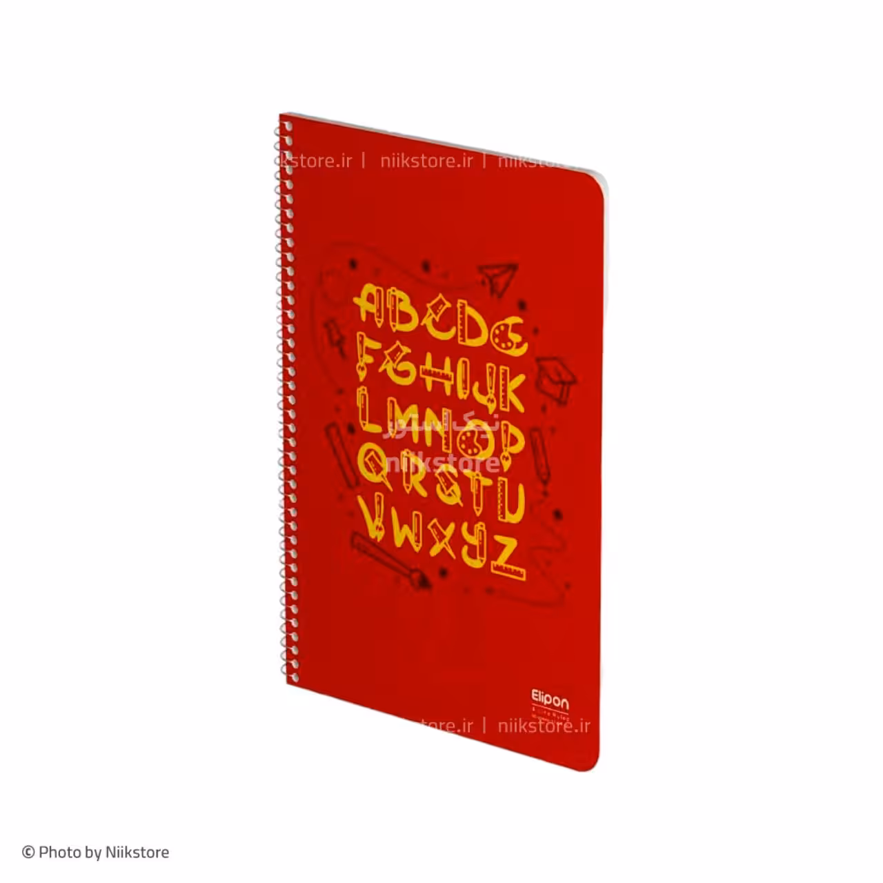 دفتر چهارخط فنری 60 برگ وزیری فانتزی الیپون کد 291