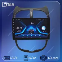 مانیتور اندروید پژو 206 و  206SD (16و2) تیتان با گارانتی یکساله 