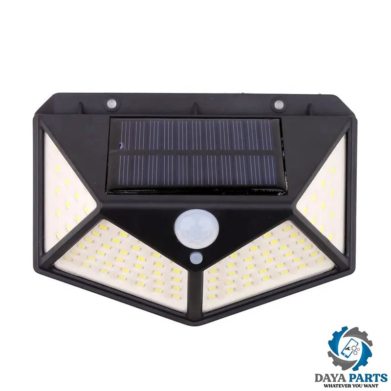 چراغ باغی خورشیدی دارای 100 عدد ال ای دی و سنسور روز و شب 