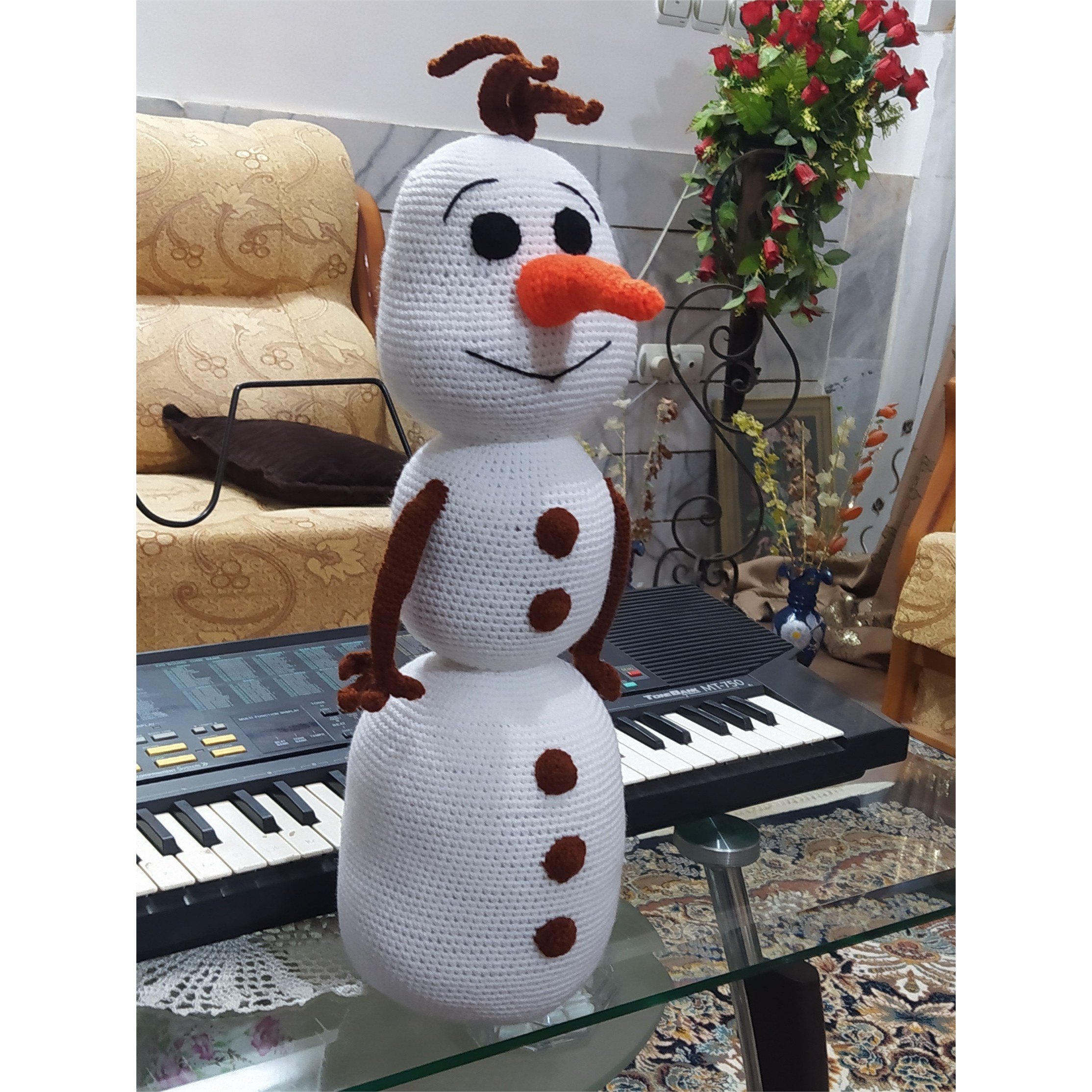 عروسک قلاب بافی اولاف کد 1020