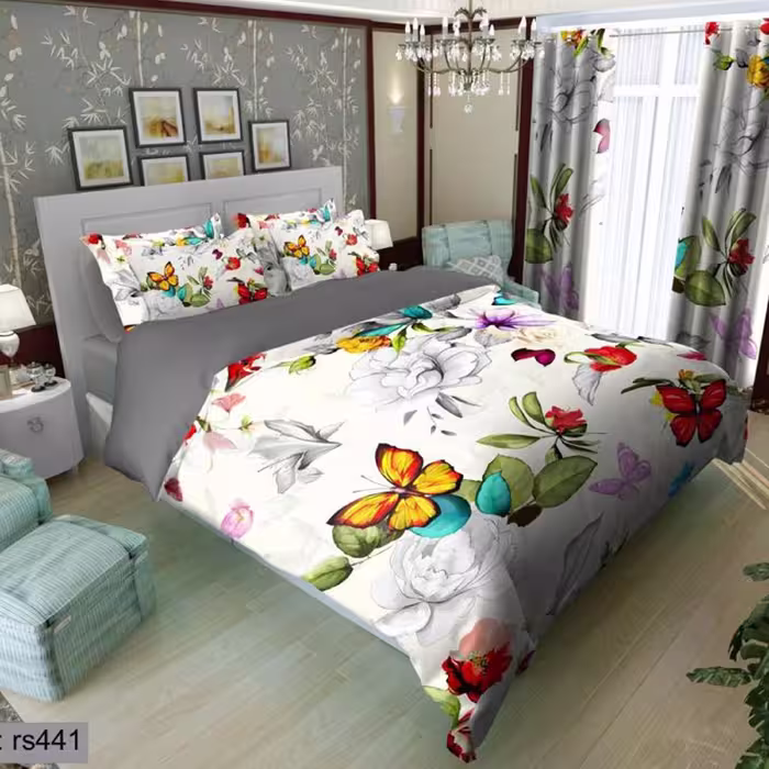سرویس روتختی 2 نفره تنسل چاپی برندترک لند(Turk Land) rs 441