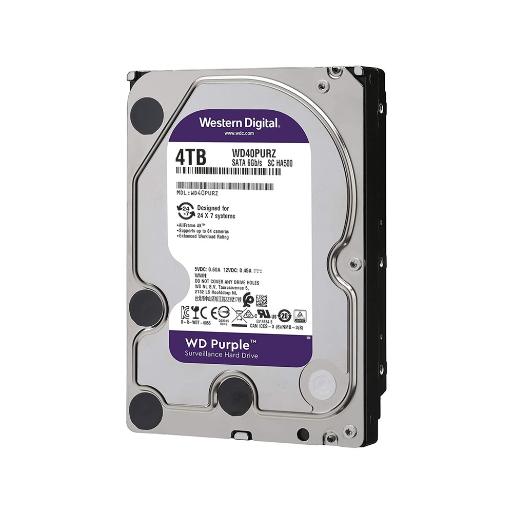 هارد 4 ترابایت بنفش وسترن دیجیتال Western Digital 4TB WD Purple