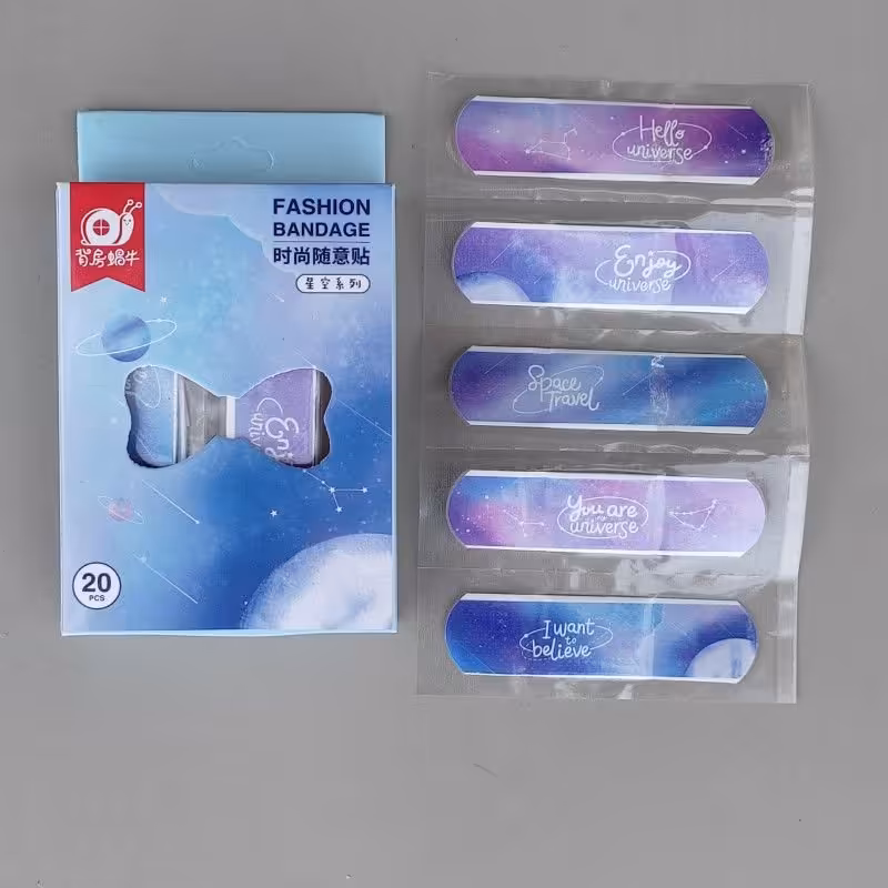 5 عدد چسب زخم طرح کهکشانی فانتزی نوشت افزار تحریری وارداتی و باکیفیت