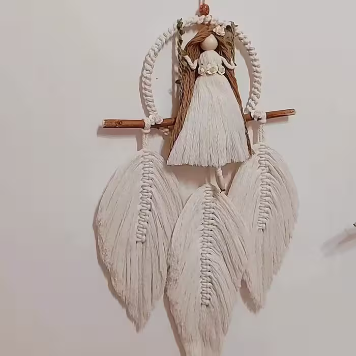 مکرومه بافی آویز دیوار
