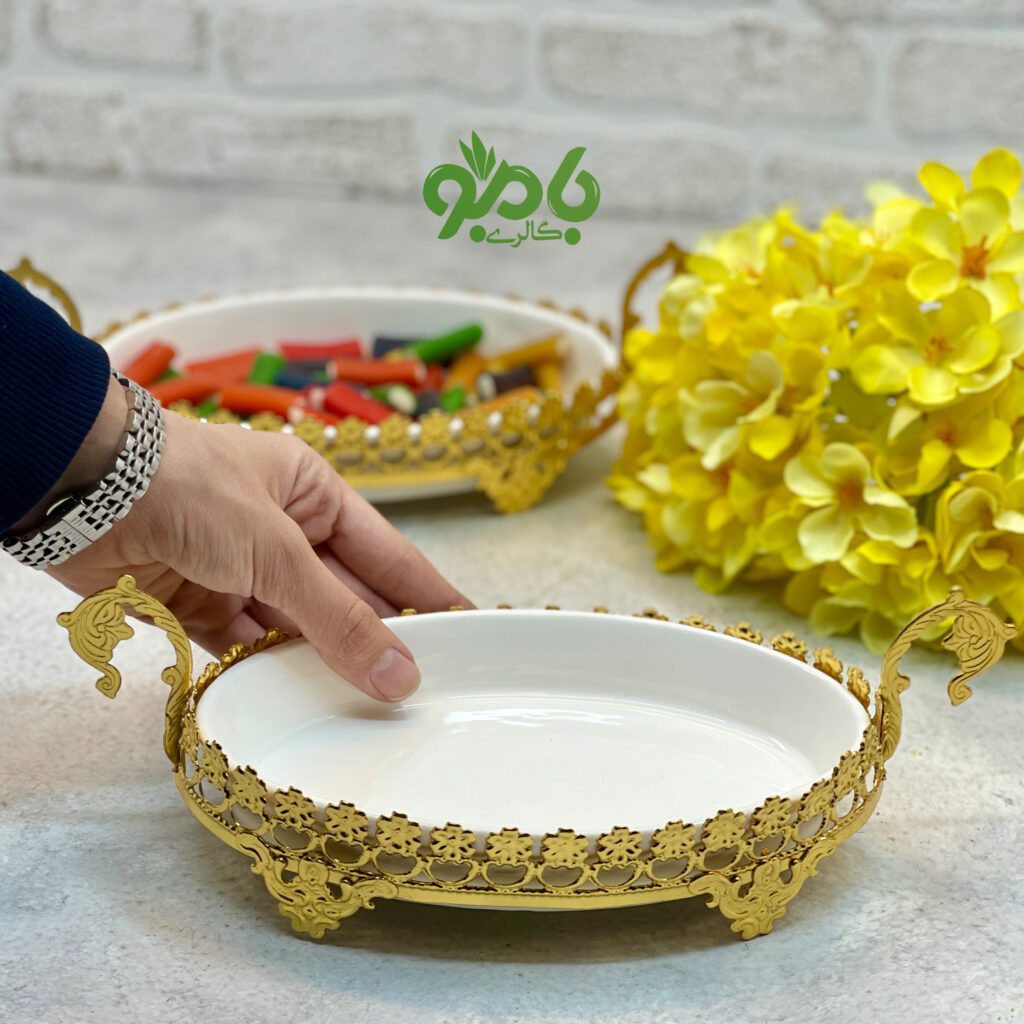 دیس شکلات بیضی کوچک سرامیکی