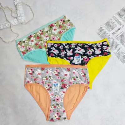 شورت نخ پنبه فانتزی لعیا سایز سه ایکس