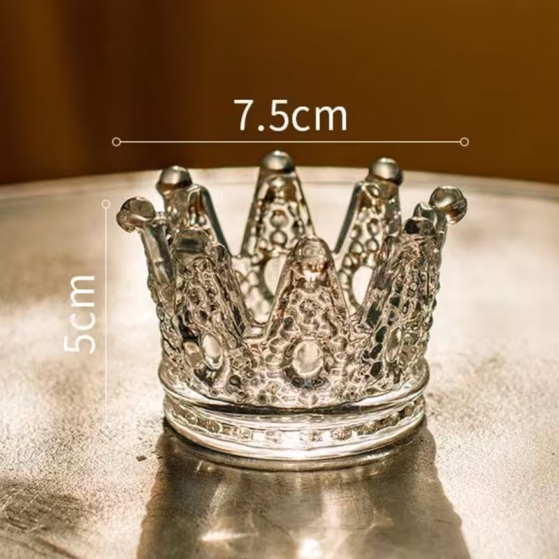 ظرف  بلور تاجی شکل کوچک