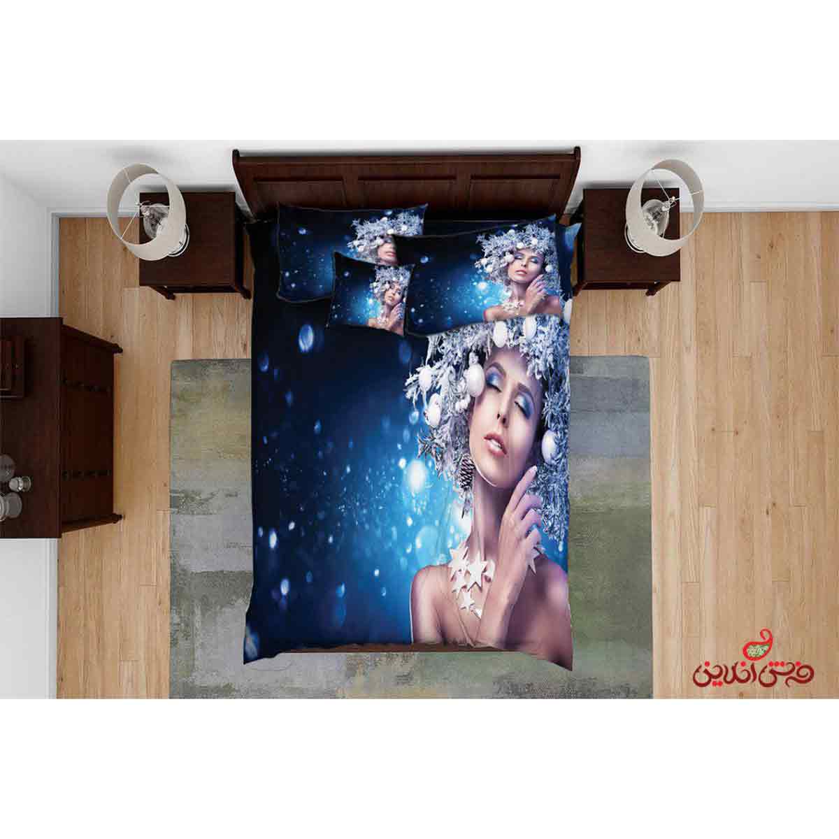 روتختی سه بعدی طرح چهره دختر کد 2692