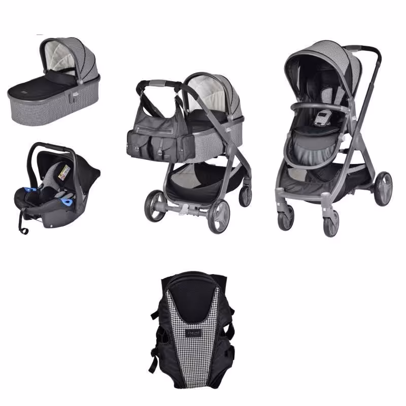 ست کالسکه و کریر چلینو مدل لونار پلاتینیوم