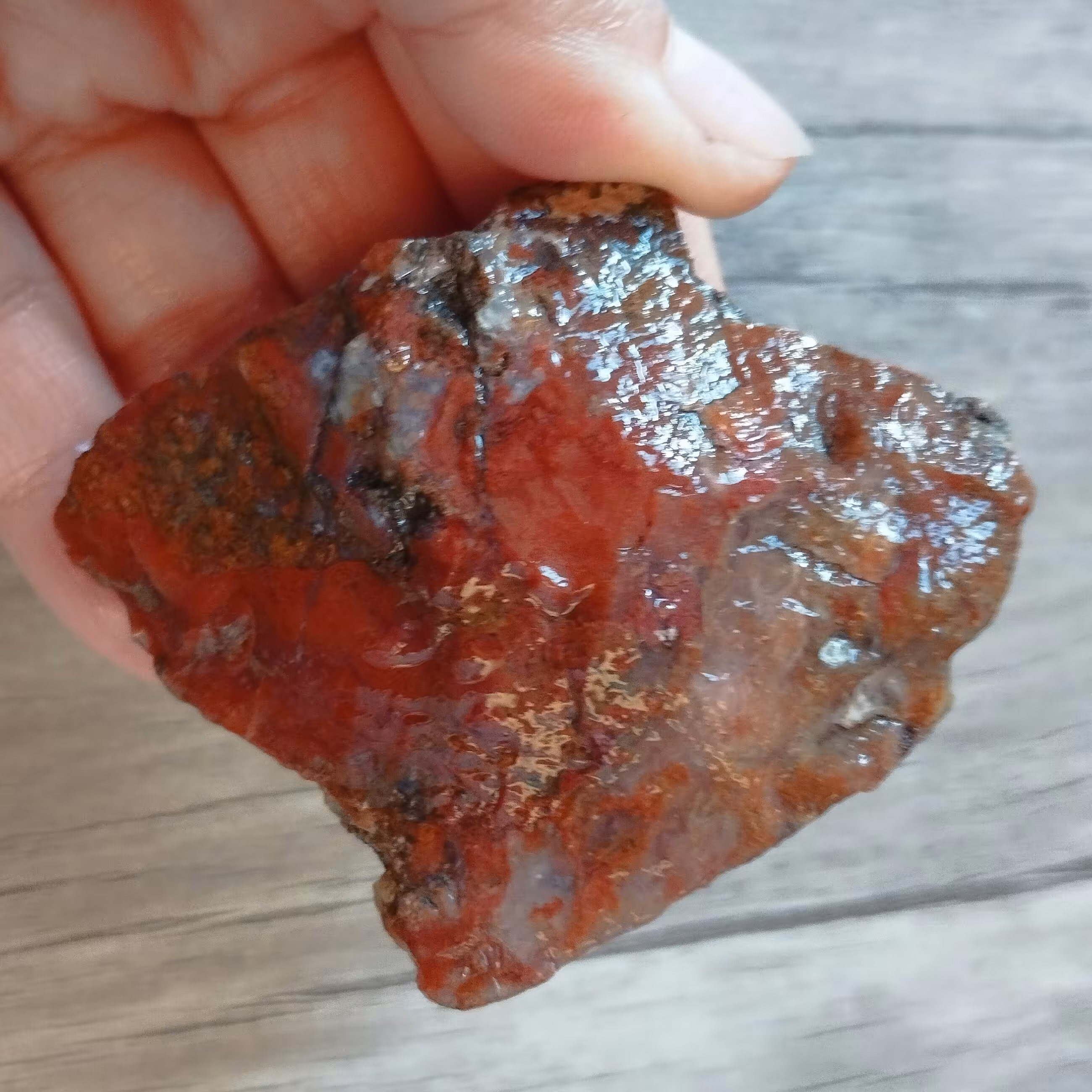 سنگ عقیق جاسپر رنگی  معدنی و اصل بسیار زیبا 