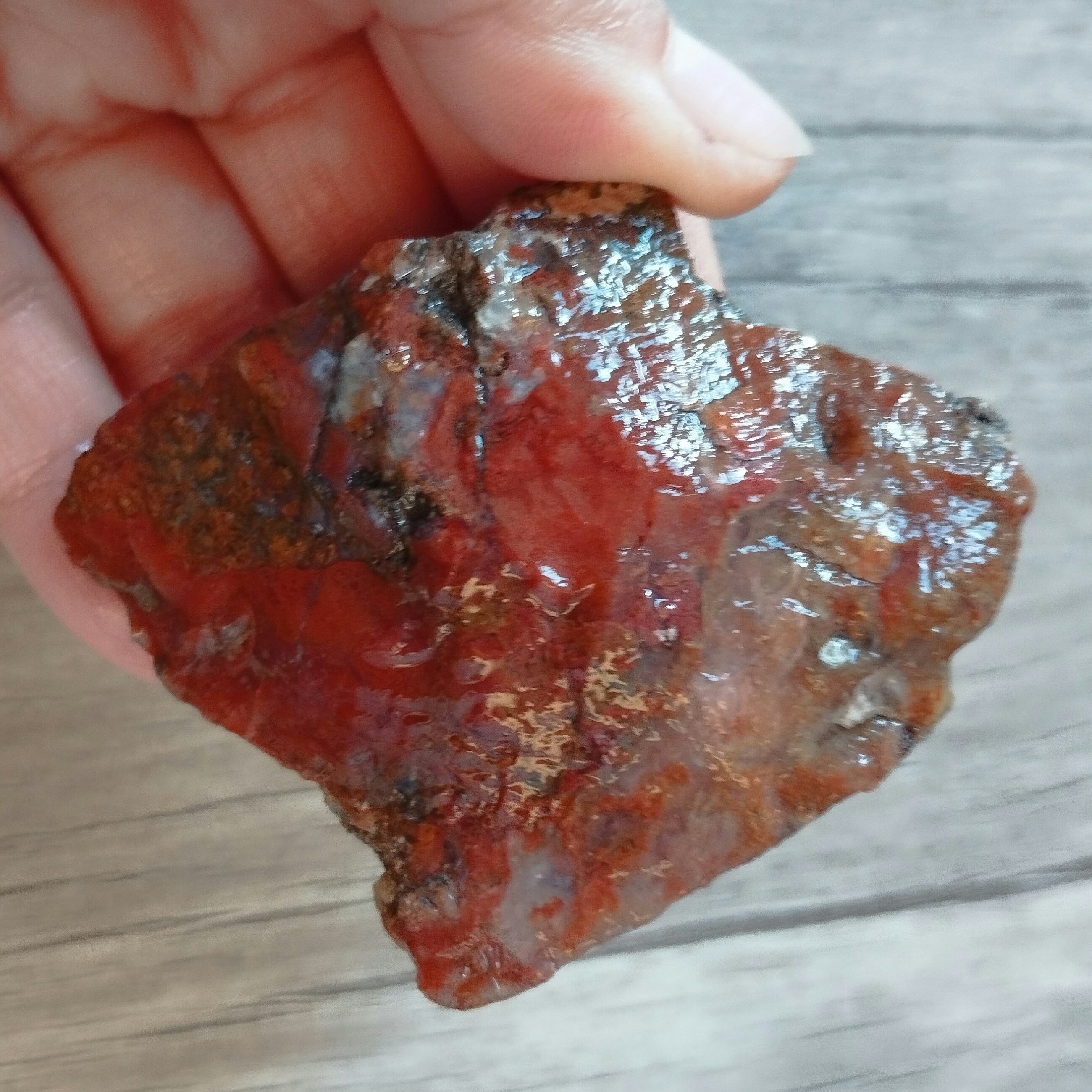 سنگ عقیق جاسپر رنگی  معدنی و اصل بسیار زیبا 