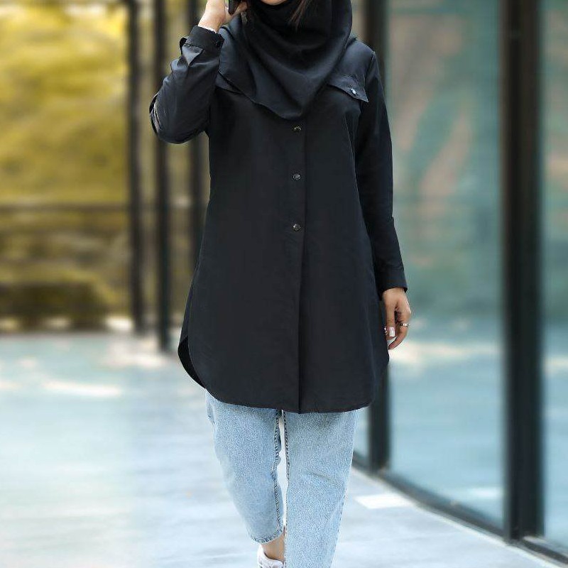 مانتو دانشجویی زنانه سایزبندی از کوچیک تا بزرگ جنس داکرون خنک درجه یک