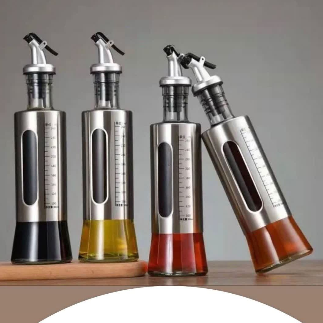 روغن ریز پیرکس سایز 300 میل ترکیب استیل و پیرکس بسیار باکیفیت وارداتی بدون نشتی