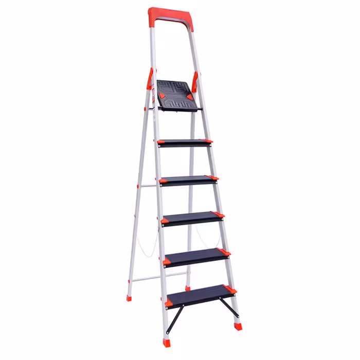 نردبان 6پله کلاسیک آلومینومی آلوم پارس پله (پس کرایه)