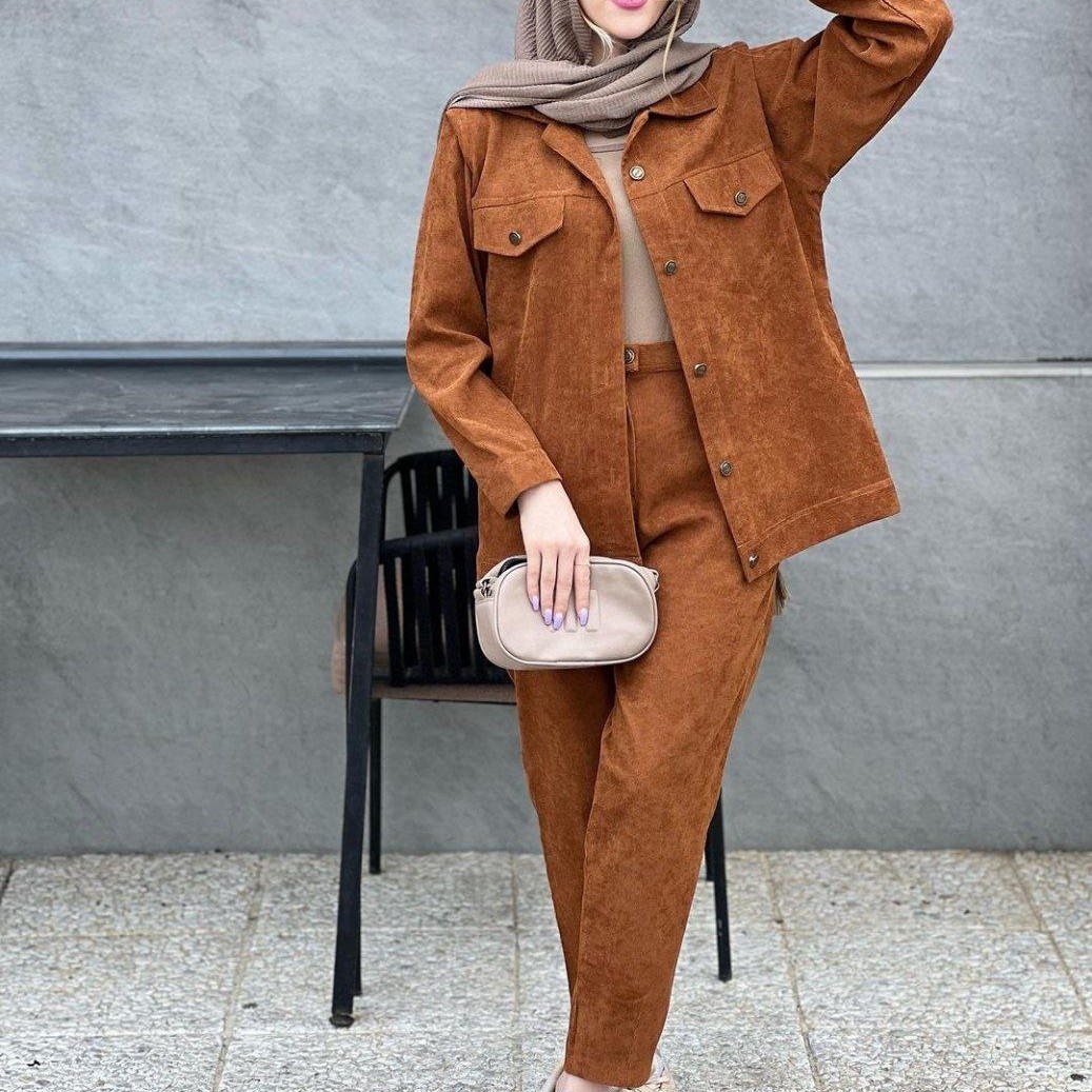 ست مانتو شلوار کبریتی