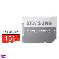 کارت حافظه microSDHC سامسونگ (Samsung) مدل Evo Plus کلاس 10 استاندارد UHS-I U1 سرعت 95MBps ظرفیت 16 گیگابایت به همراه آداپتور SD